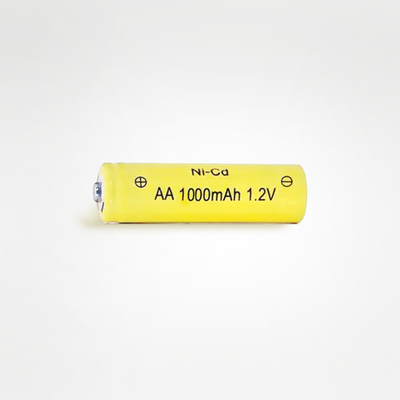 Baterai Ni-Cd Suhu Tinggi1.2V 1000mAh Pengisian &amp; Pengeluaran Suhu -20°C~+70°C